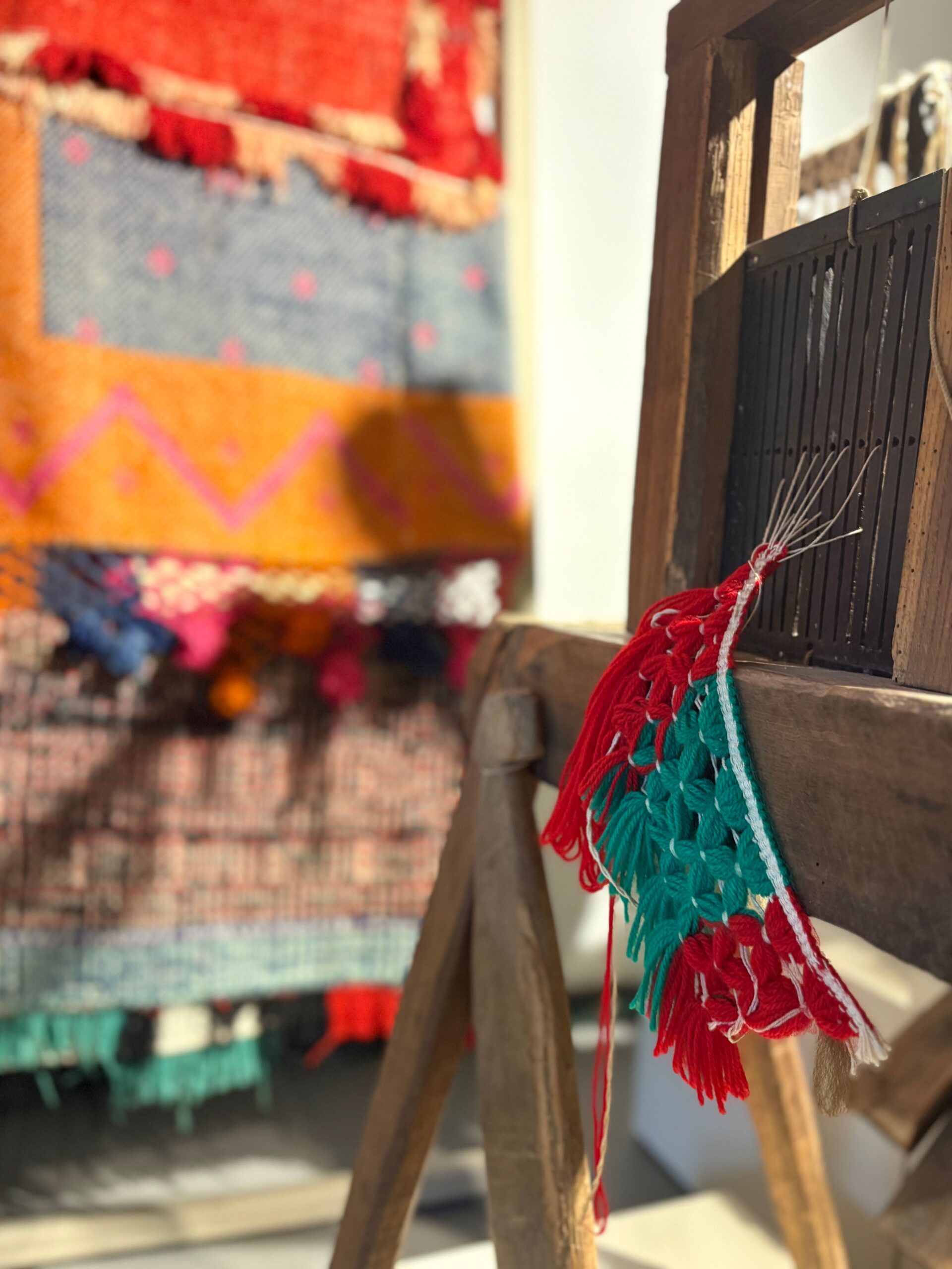 Tear de flocos e floco para remate de manta