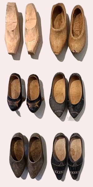 Zocas de tapa, de media tapa e de zapatilla.